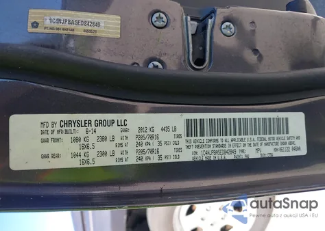 2014 Jeep Patriot Sport from USA, damaged, VIN 1C4NJPBA5ED842849